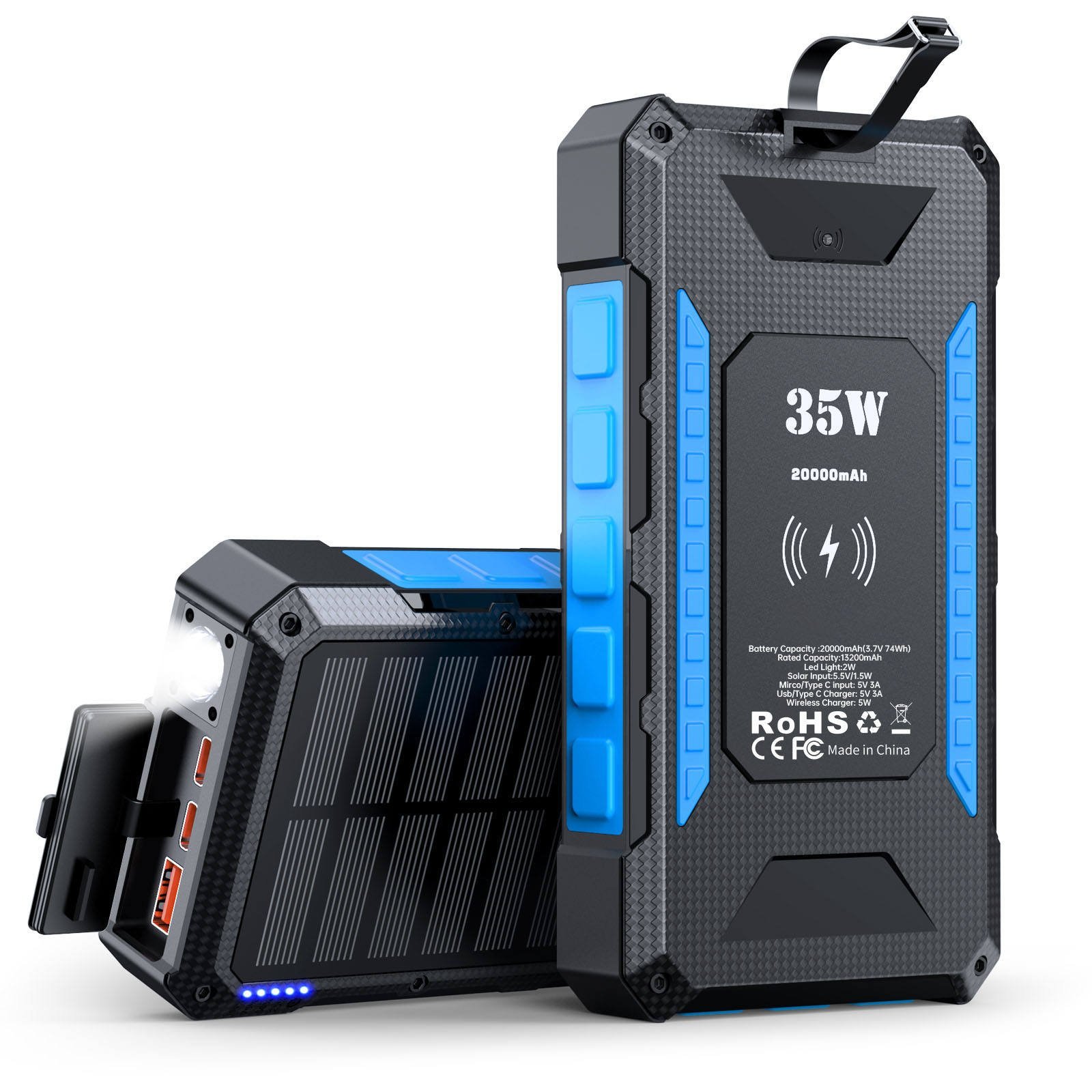 Power Bank Solar 20,000 mAh