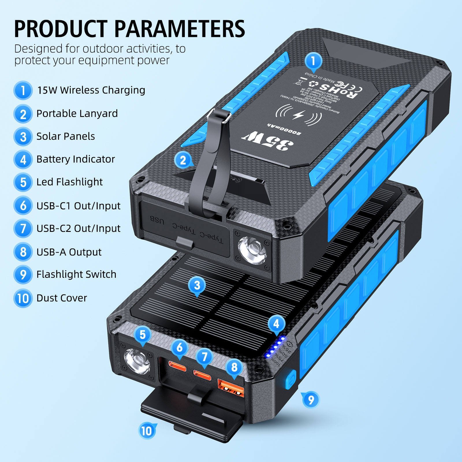 Power Bank Solar 20,000 mAh - Imagen 4