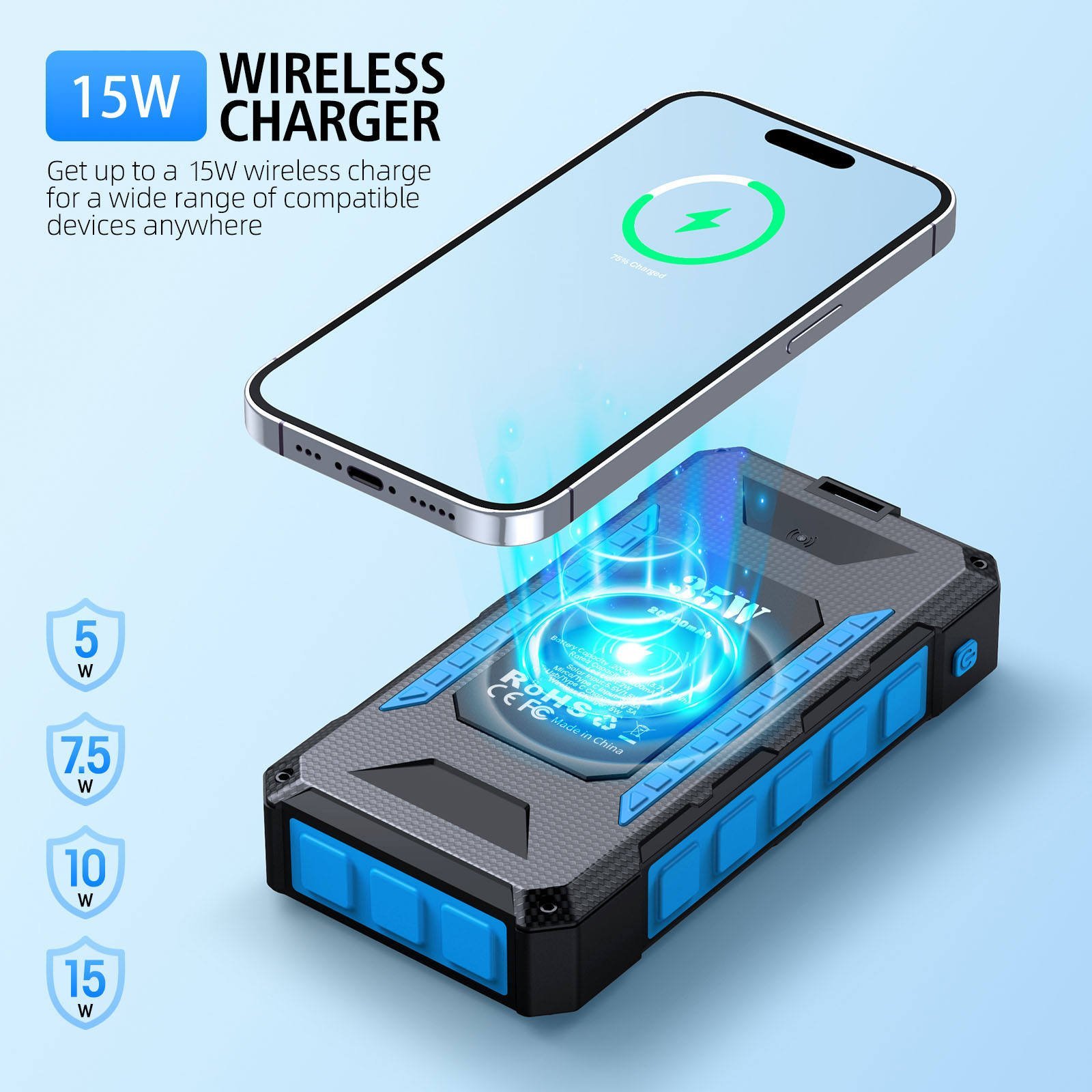 Power Bank Solar 20,000 mAh - Imagen 2